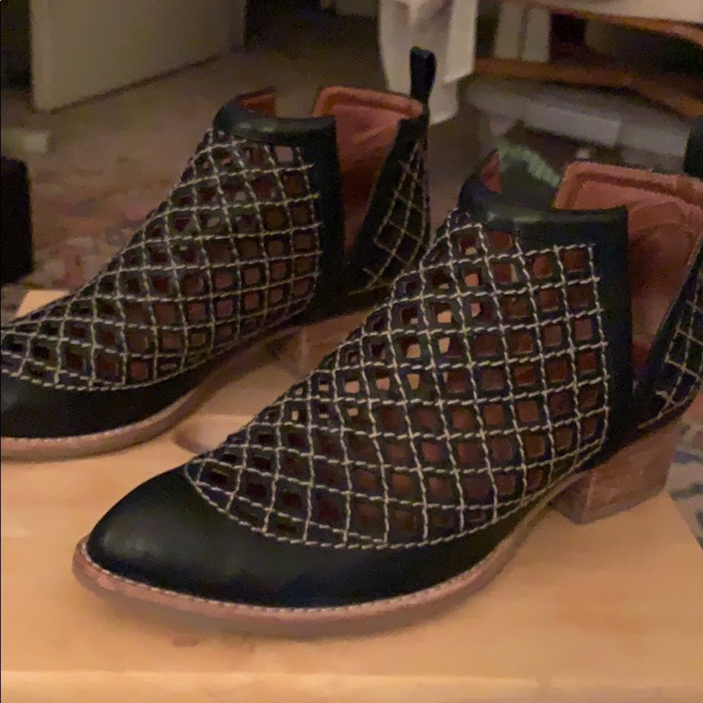 Jeffrey Campbell Perforated Slit Bootie